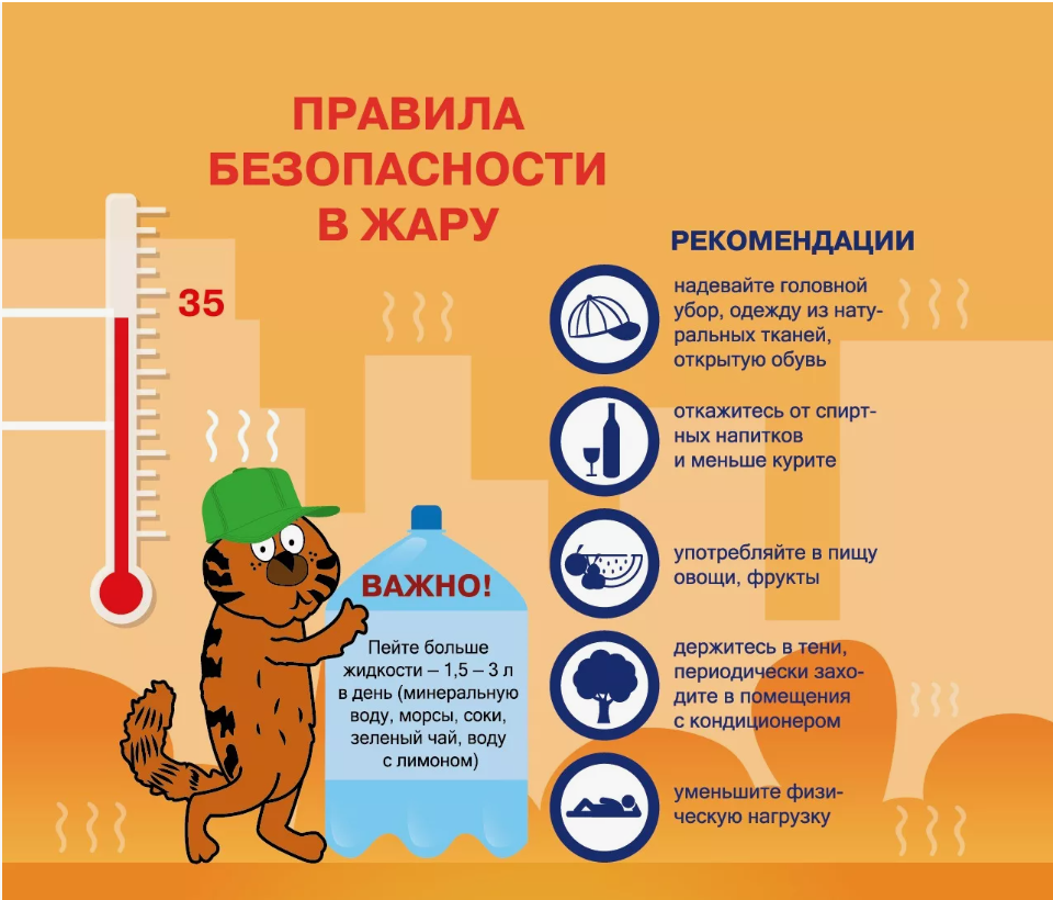 Как уберечься от жары?.